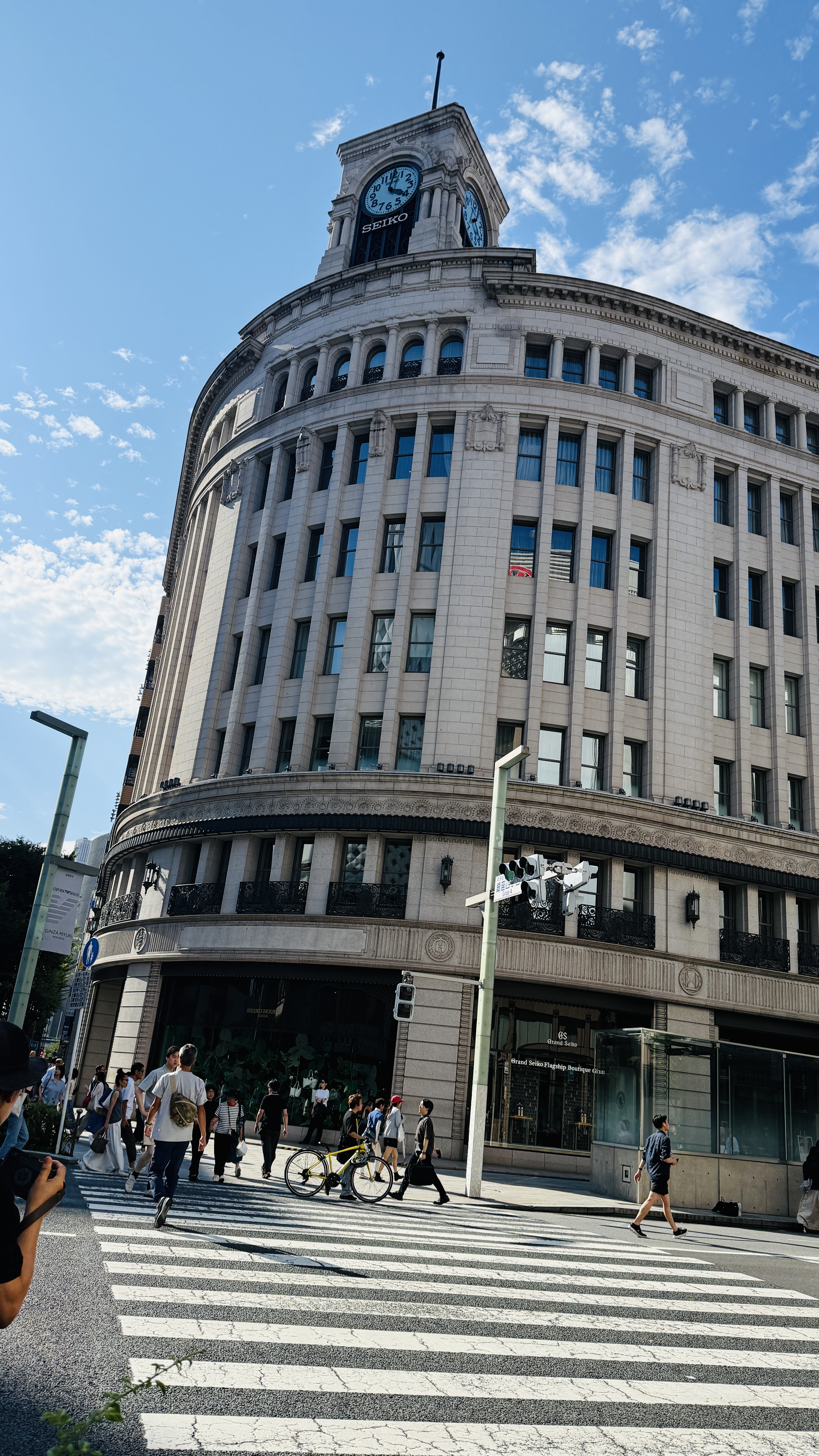 Ginza's side streets, where Japanese craft boutiques occupy the ground floors of modern buildings