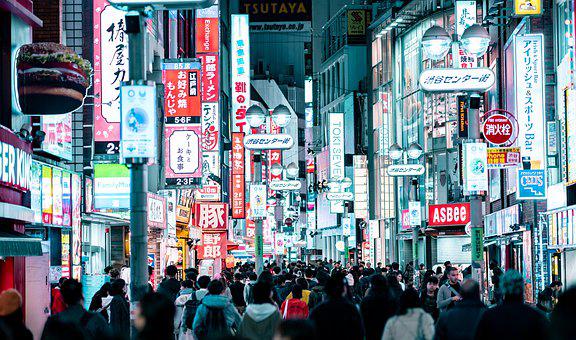 Shibuya Scramble Crossing at peak evening—the world's busiest intersection