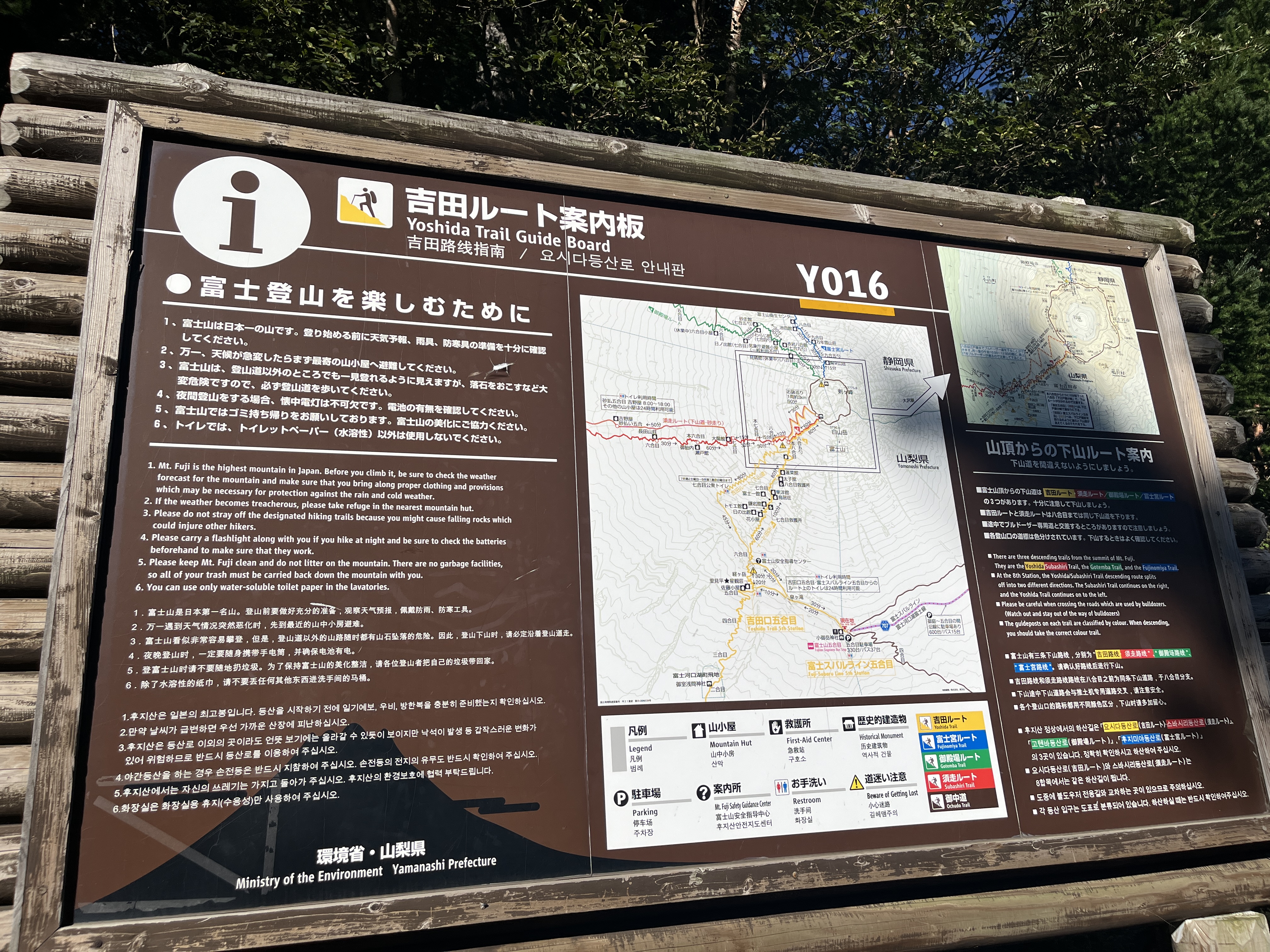 Fuji-Yoshida Sengen Shrine at the mountain's base—the historical start of the pilgrimage route